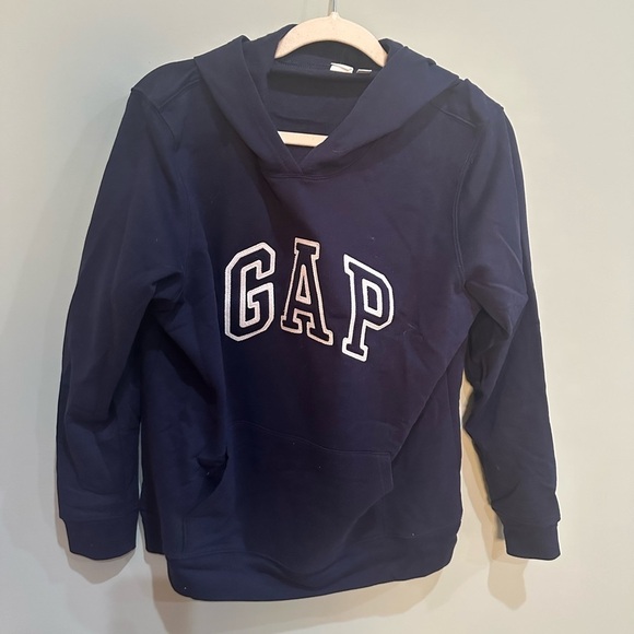 Gap Letter navy women's sweatshirt with pocket - Picture 4 of 10